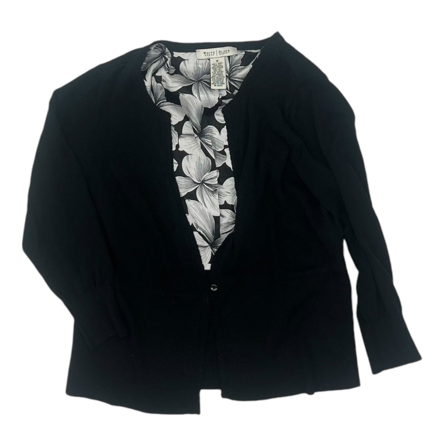 Cardigan By White House Black Market In Black, Size:M