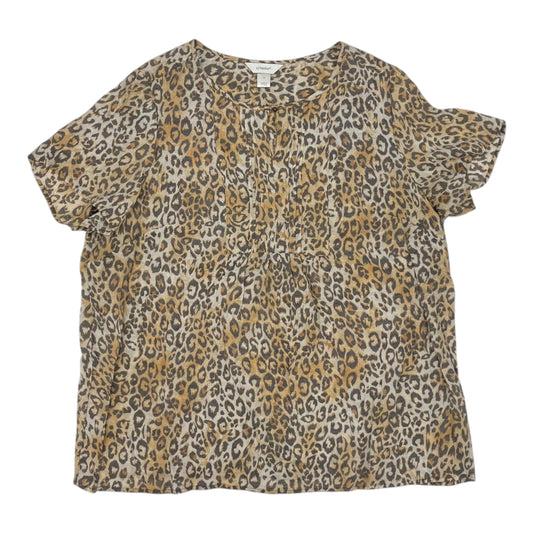 Top Ss By Cj Banks In Animal Print, Size:1X