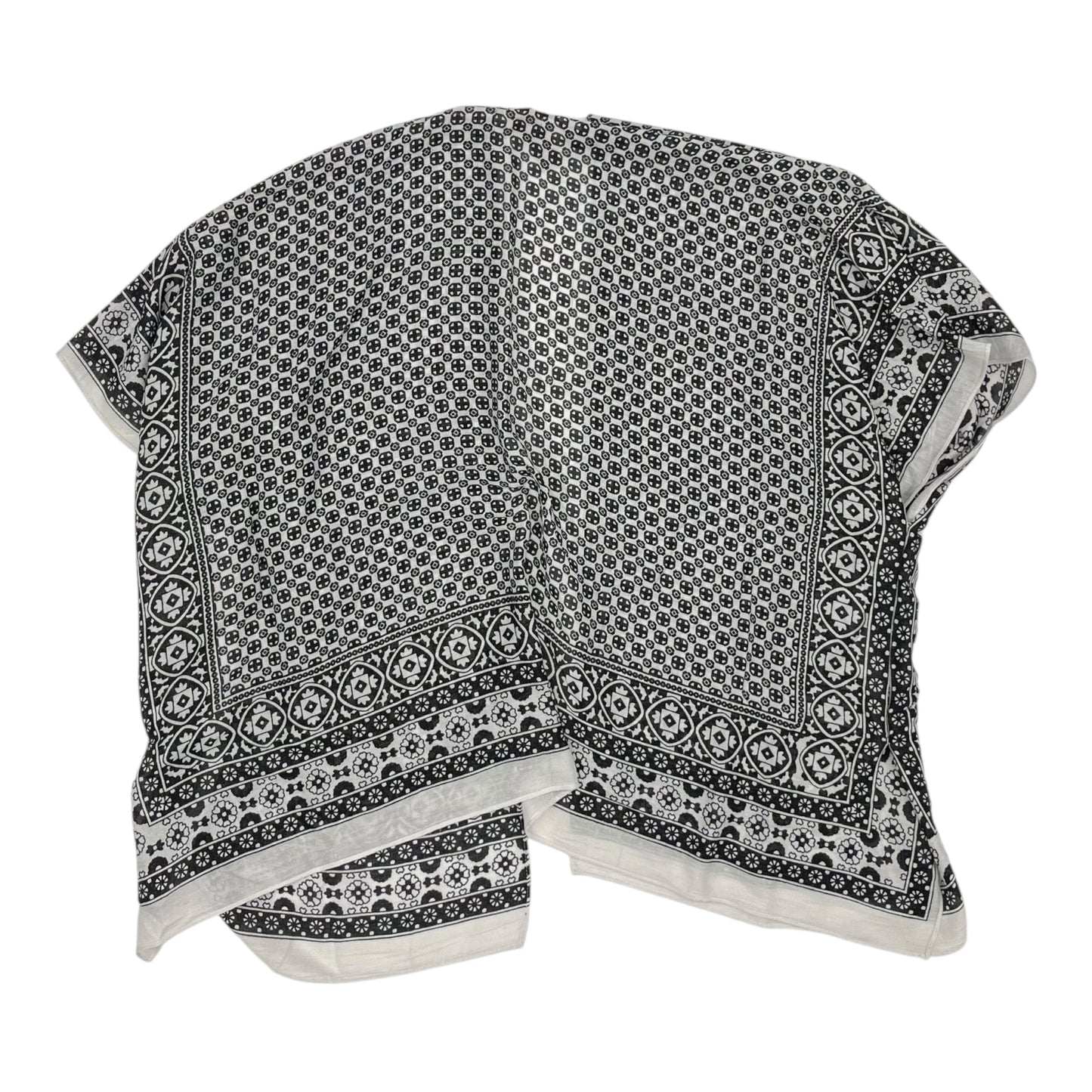 Shawl By Chicos In Black & White, Size:L