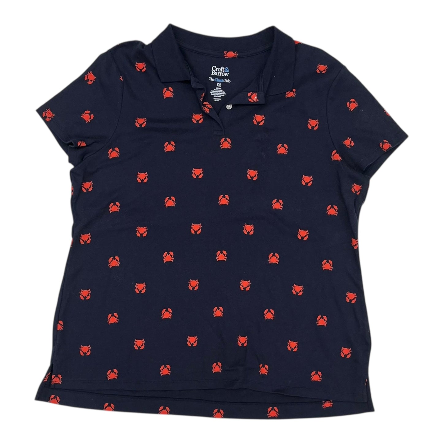 Top Ss By Croft And Barrow In Navy, Size:Xxl