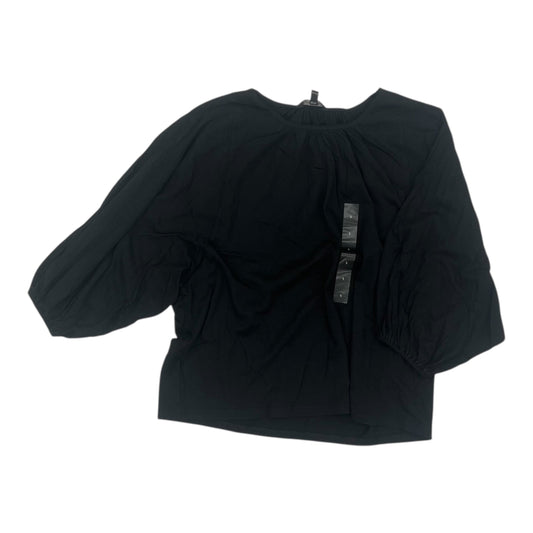 Top 3/4 Sleeve By Banana Republic In Black, Size:S