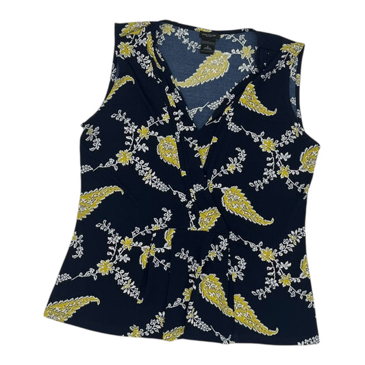 Blouse Sleeveless By Ann Taylor In Blue, Size:S