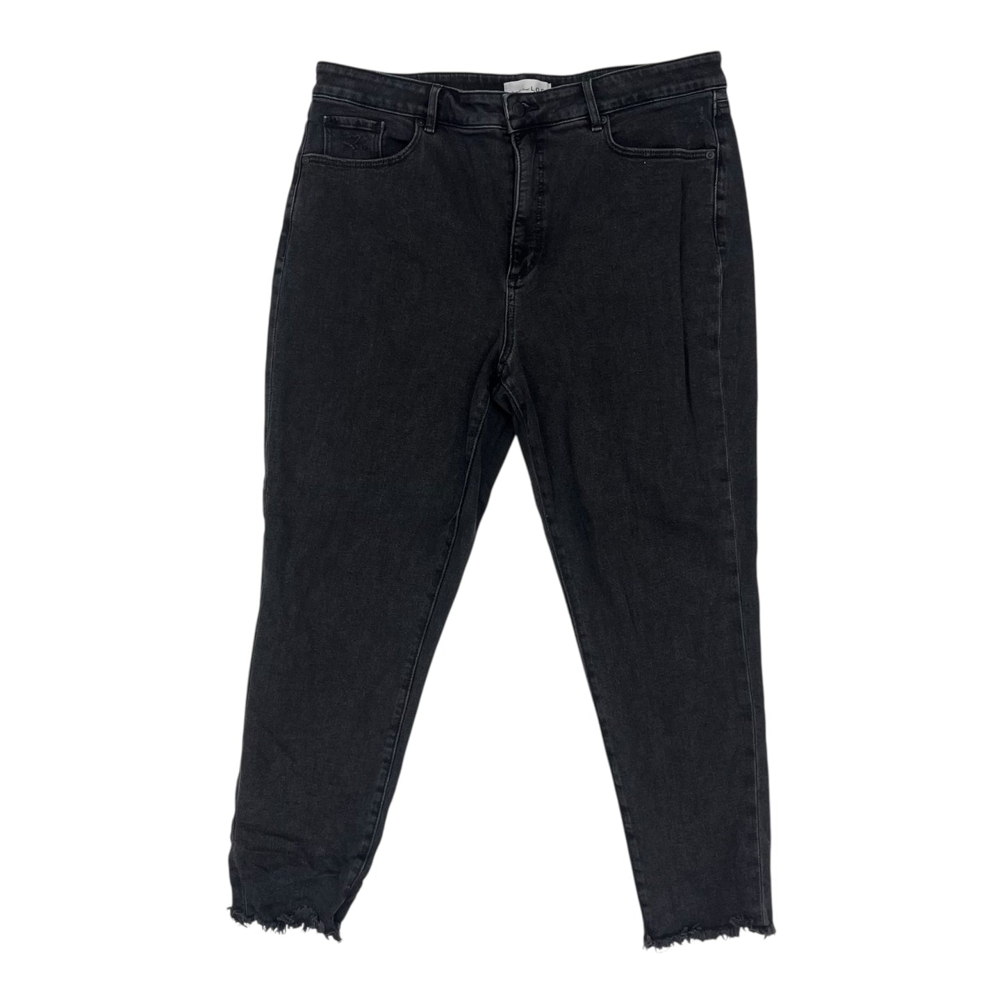 Jeans by Loft In Black Denim, Size:16