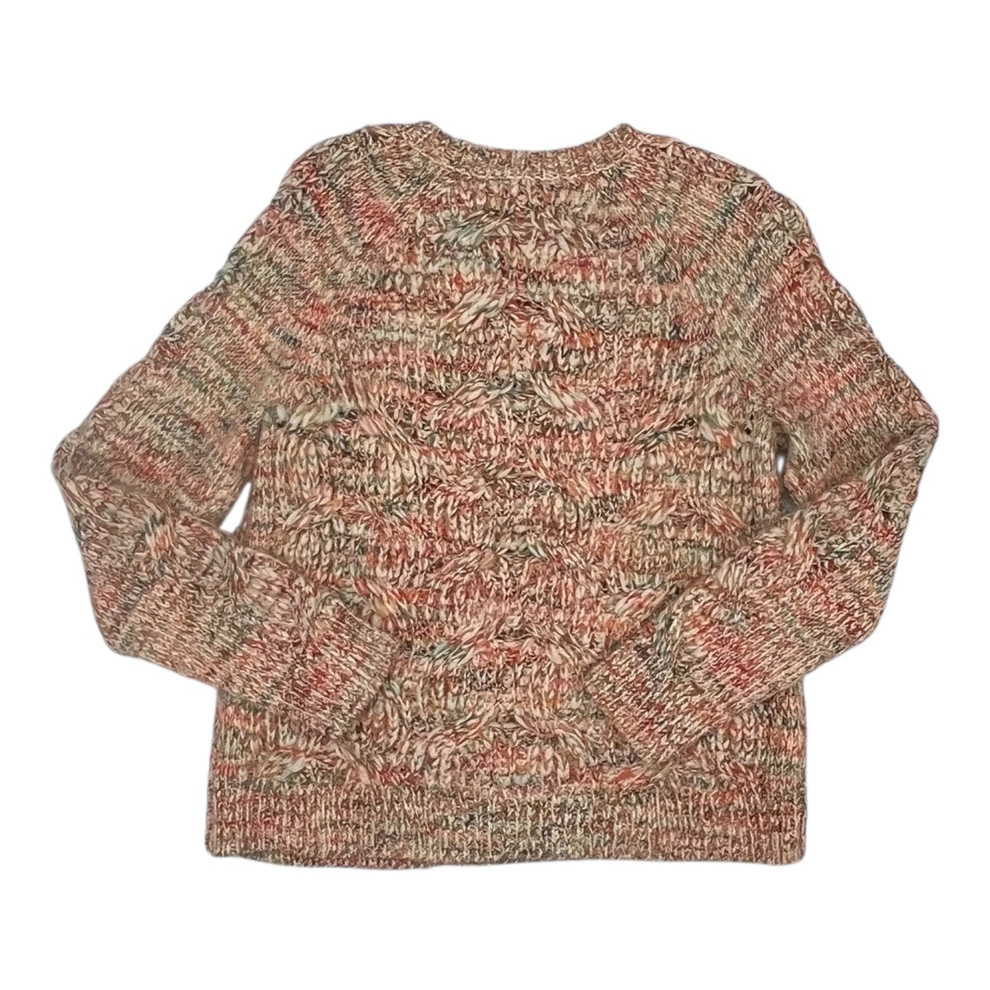 Sweater By Talbots In Green & Orange, Size:Sp