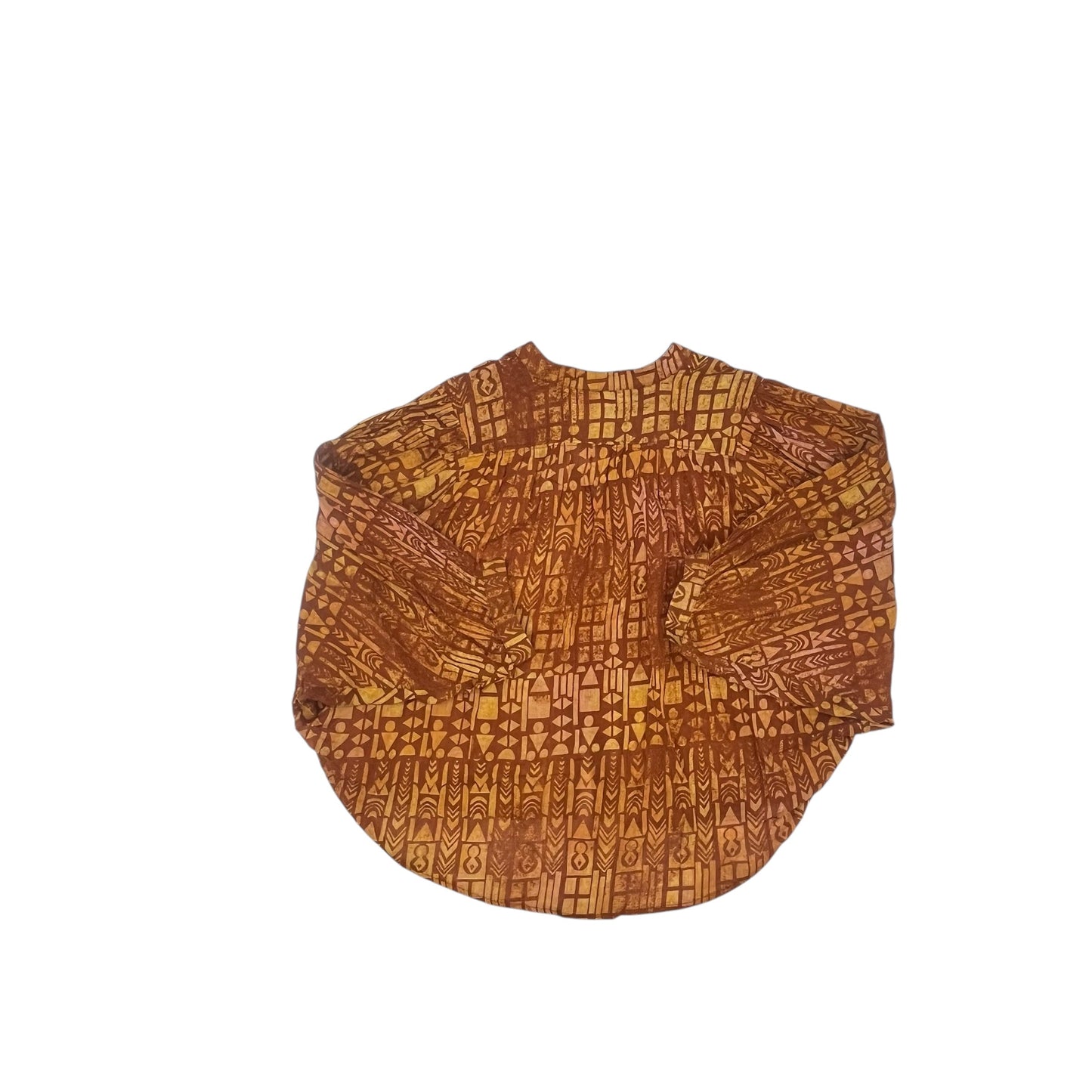 Blouse Ls By Pilcro In Orange, Size:Xxsp