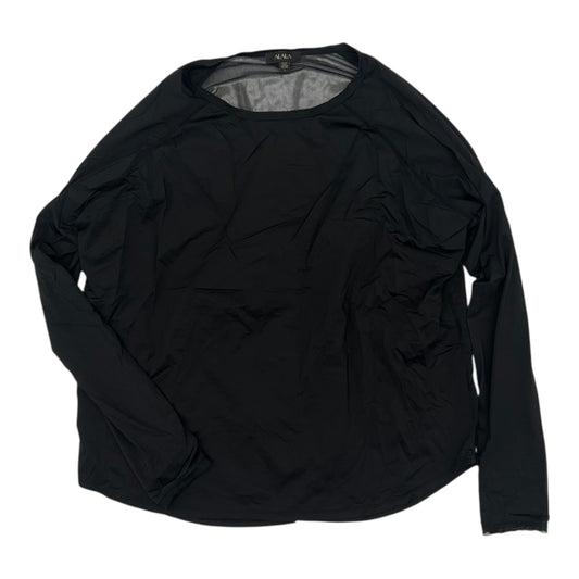 Athletic Top Ls Crewneck By Clothes Mentor In Black, Size:L