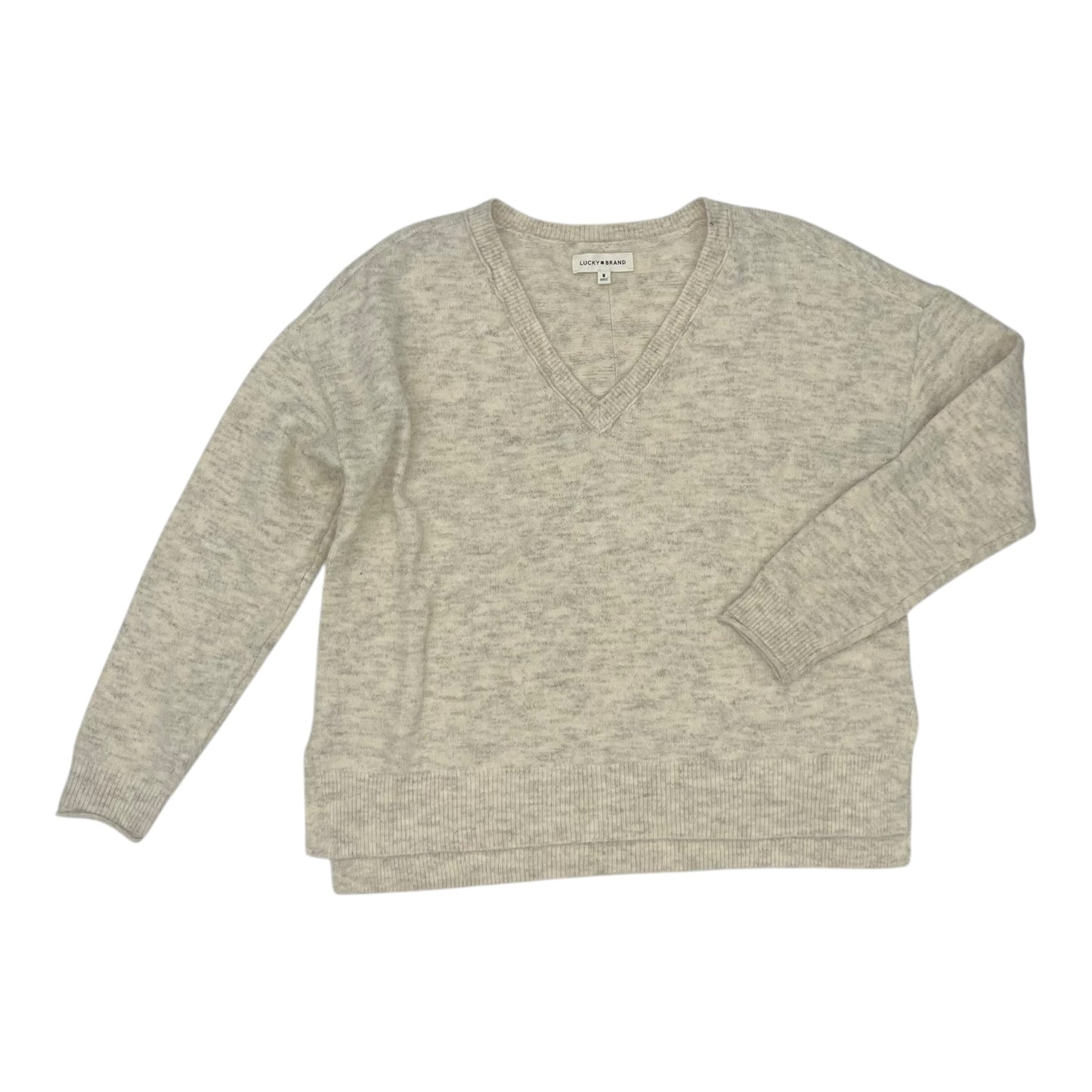 Sweater By Lucky Brand In Tan, Size:M