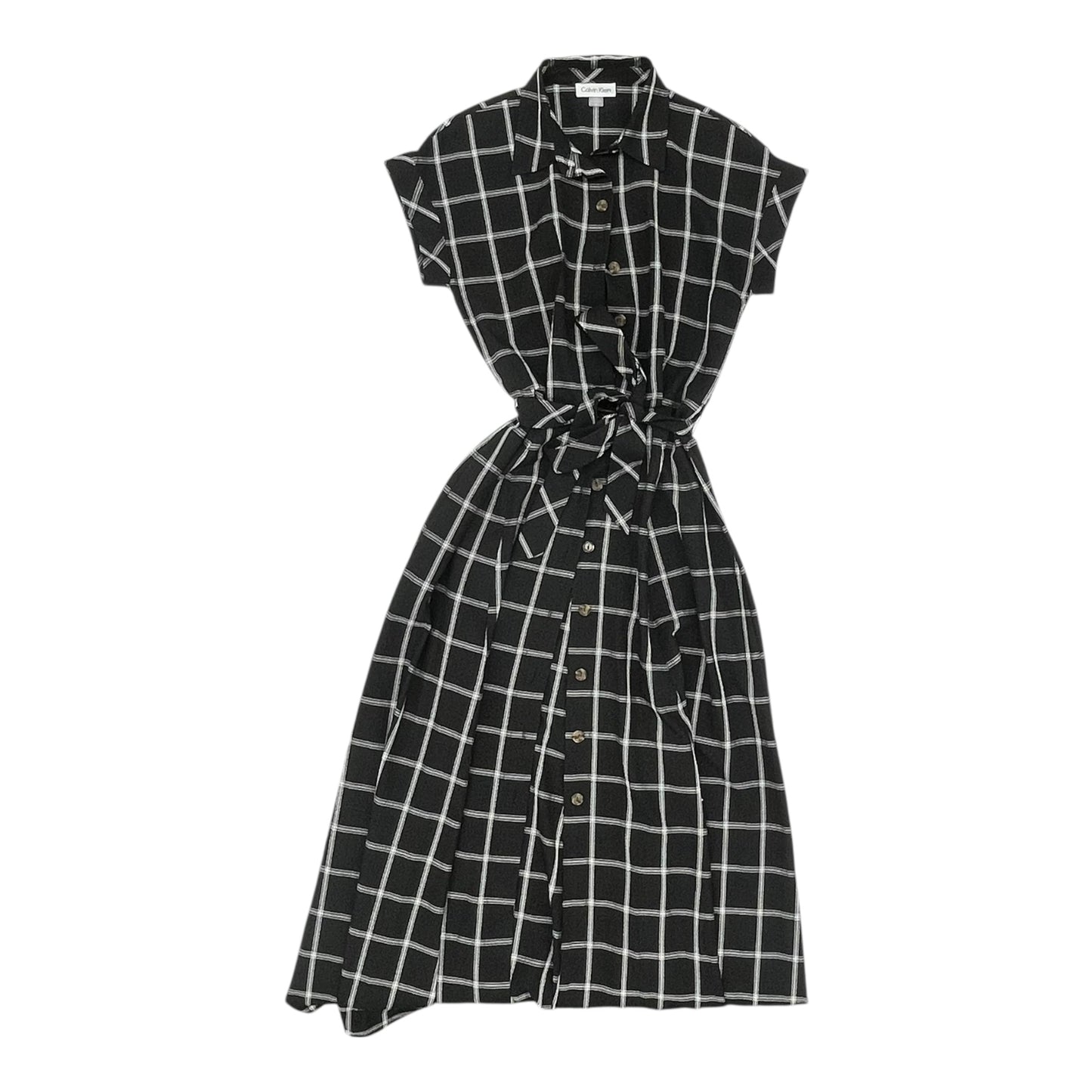 Dress Casual Maxi By Calvin Klein In Black, Size:2