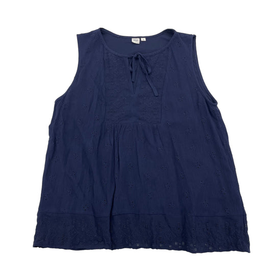 NAVY TOP SLEEVELESS by GAP Size:M