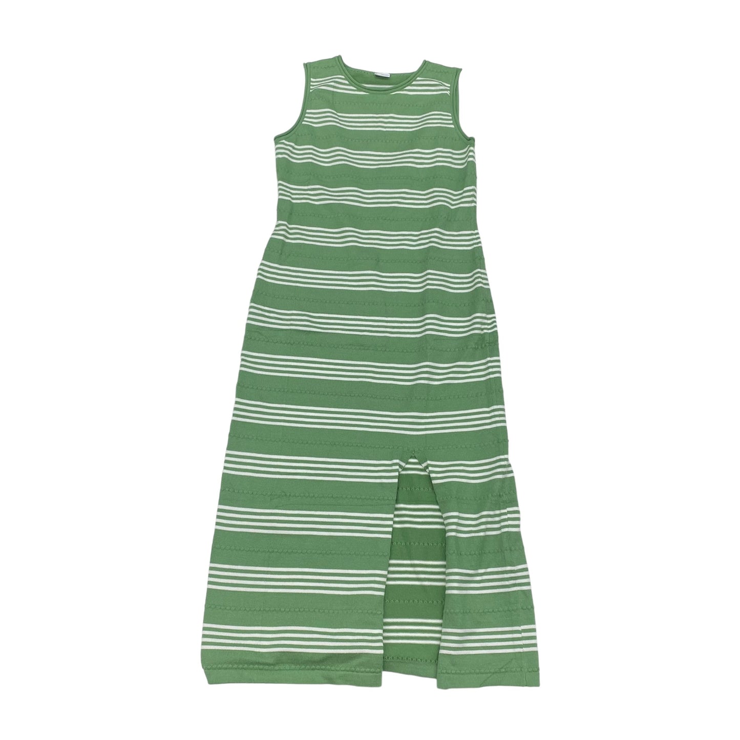 GREEN DRESS CASUAL MIDI by CLOTHES MENTOR Size:S