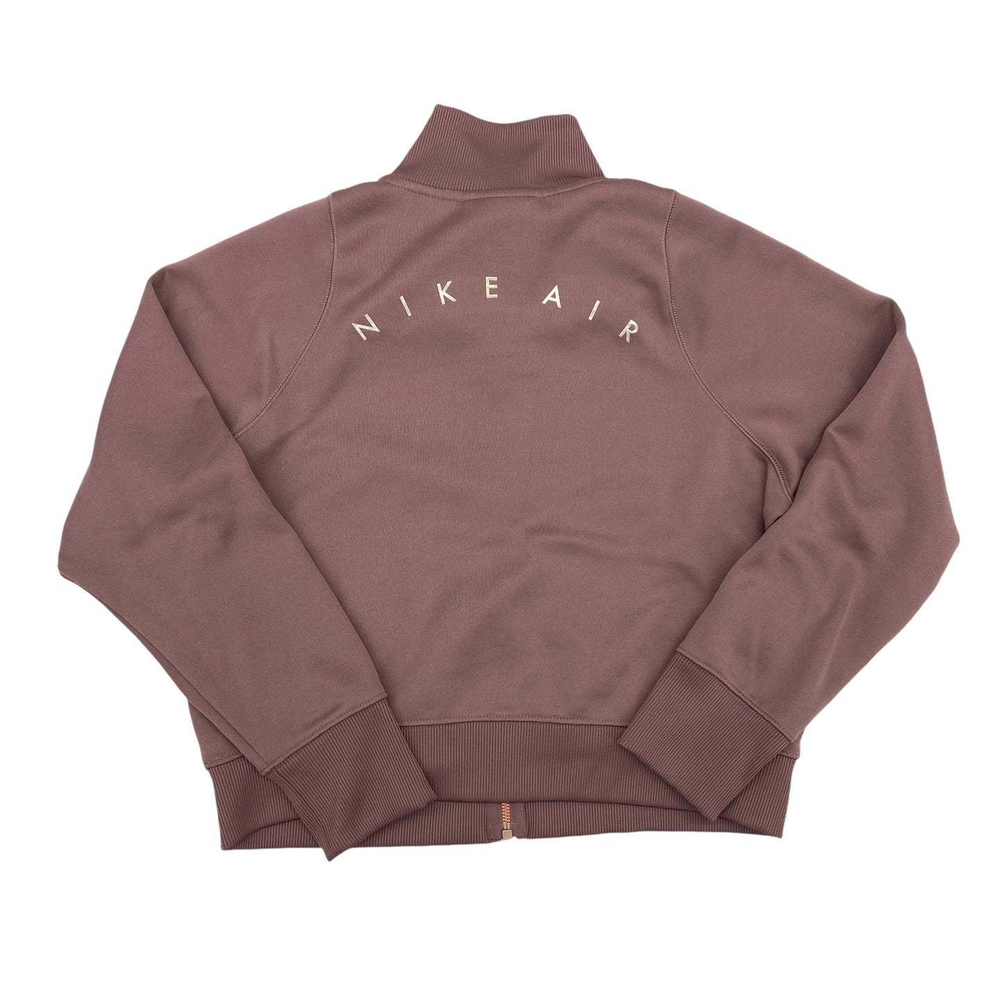 Athletic Jacket By Nike In Rose Gold, Size:M