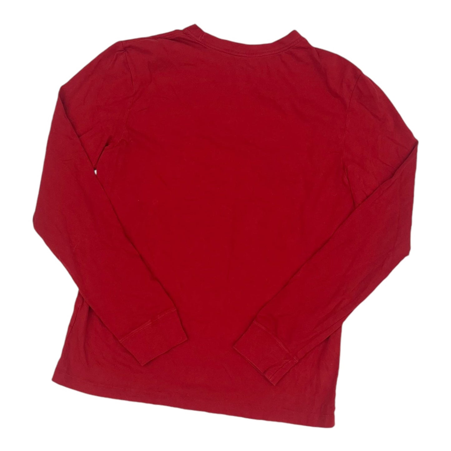 Athletic Top Ls Crewneck By Nike In Red, Size:M