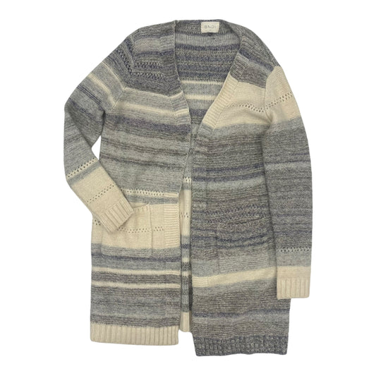 Sweater Cardigan By Clothes Mentor In Blue & Grey, Size:M