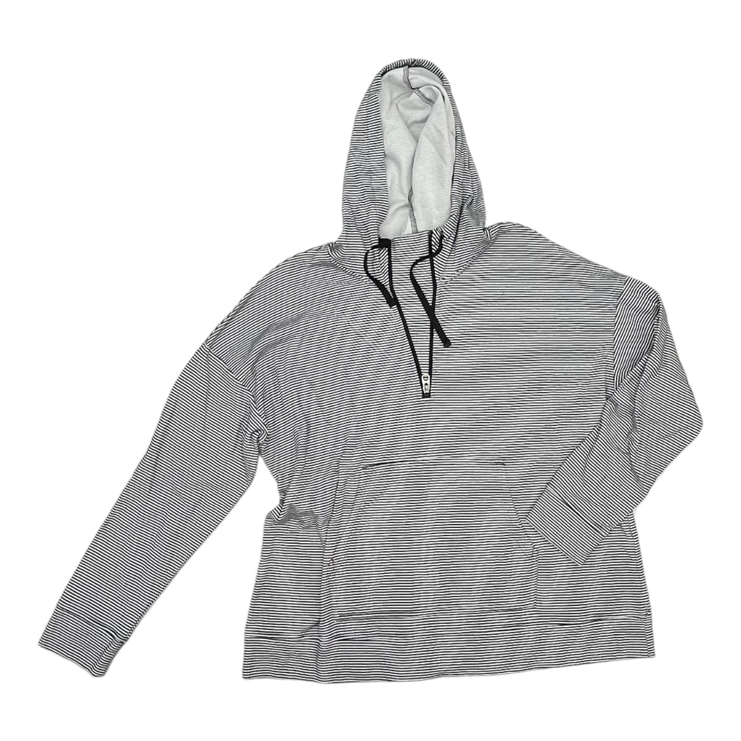 Sweatshirt Hoodie By Croft And Barrow In Black & White, Size:Xxl