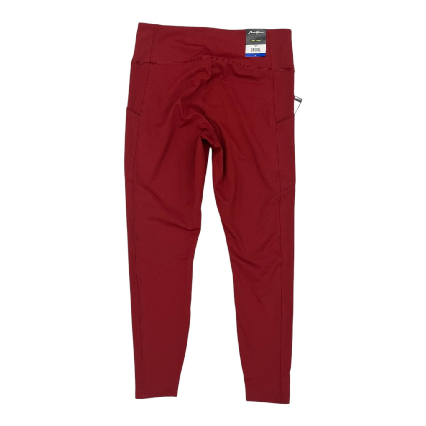 Athletic Leggings By Eddie Bauer In Red, Size:L