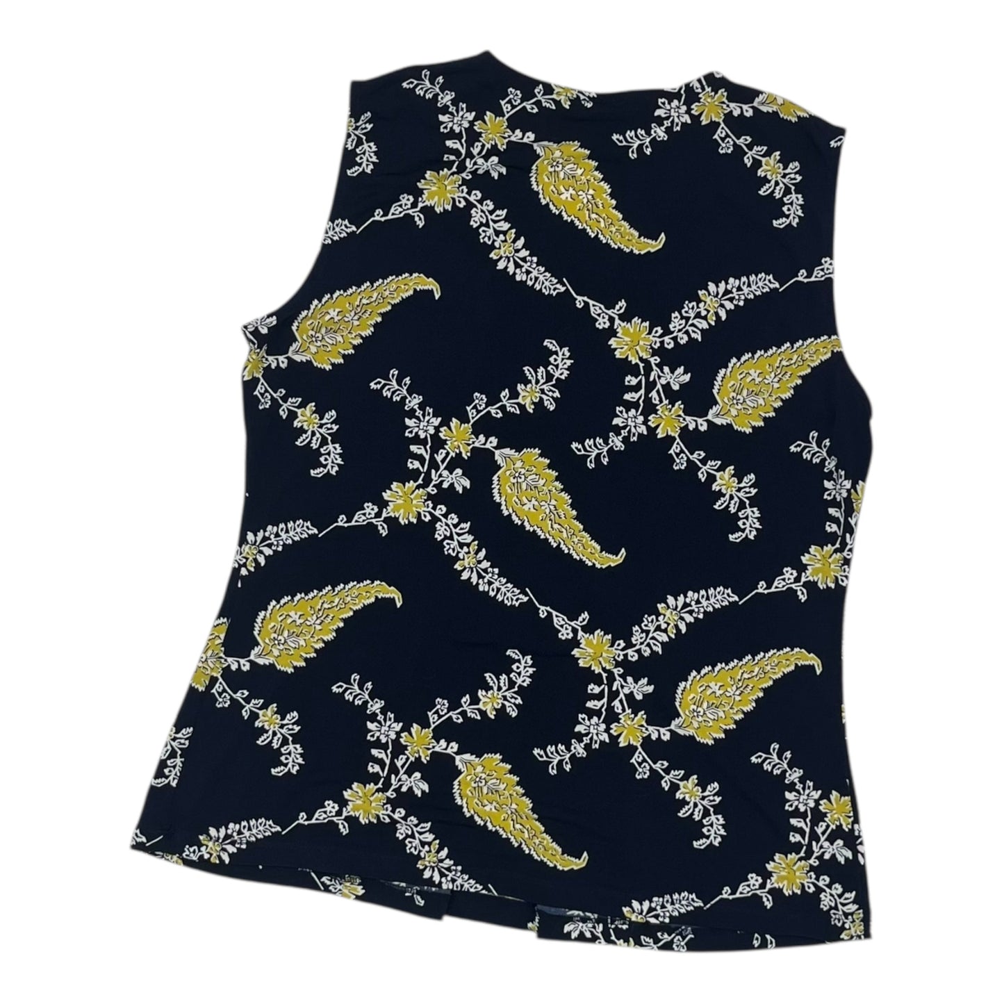 Blouse Sleeveless By Ann Taylor In Blue, Size:S