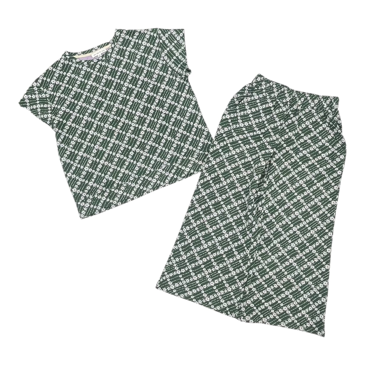 Pants Set 2Pc By Clothes Mentor In Green, Size:S