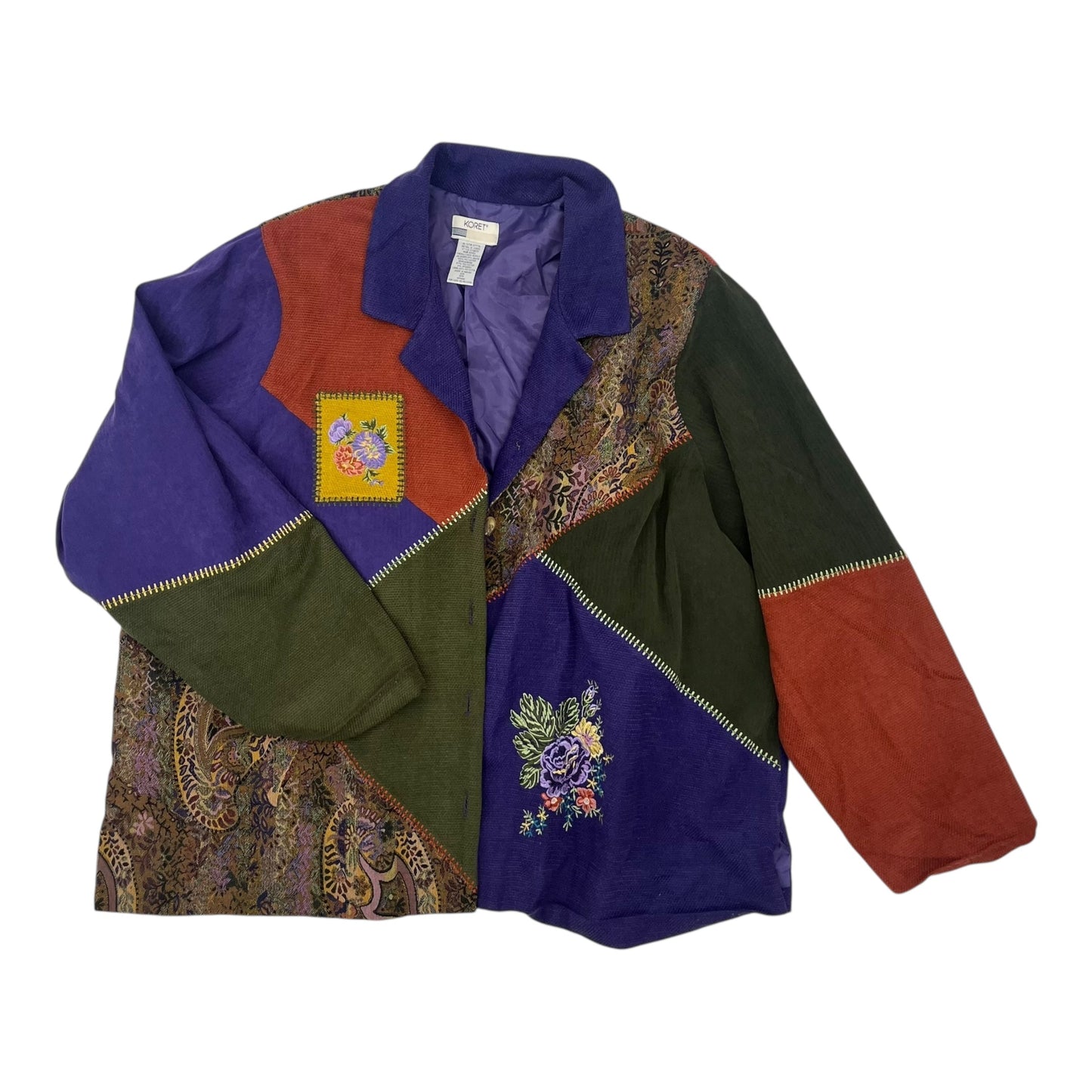 JACKET SHIRT by KORET in PURPLE, Size:6