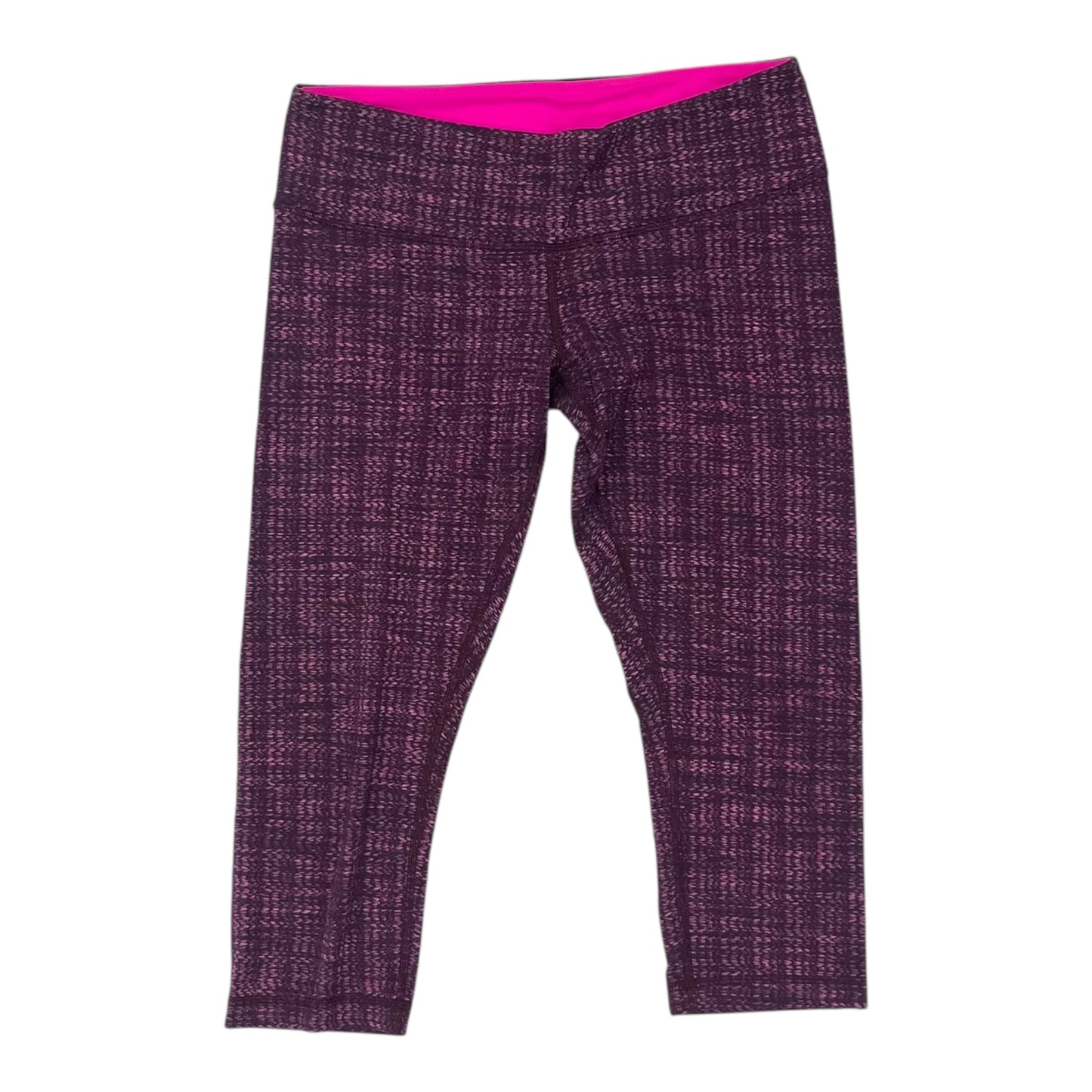 Athletic Leggings Capris By Lululemon In Purple, Size:M