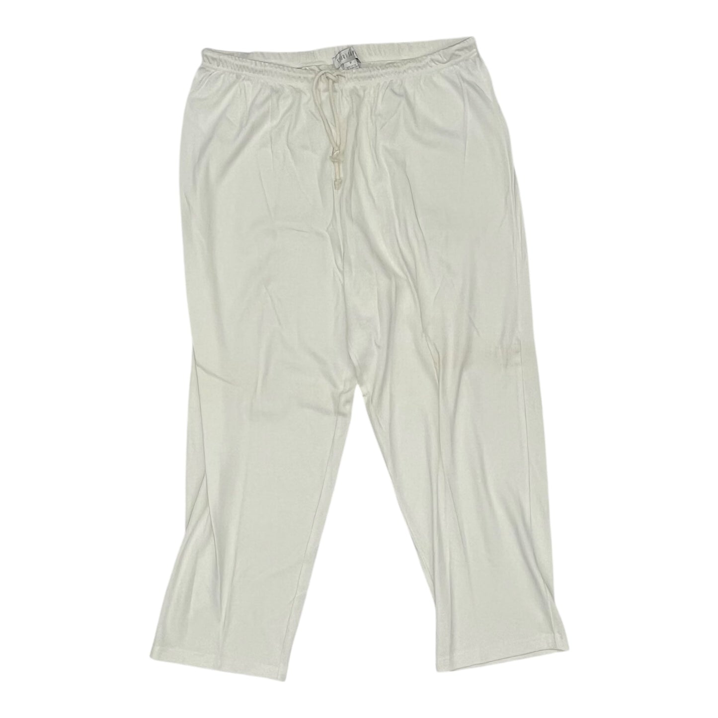 Pants Lounge By Clothes Mentor In White, Size:1X
