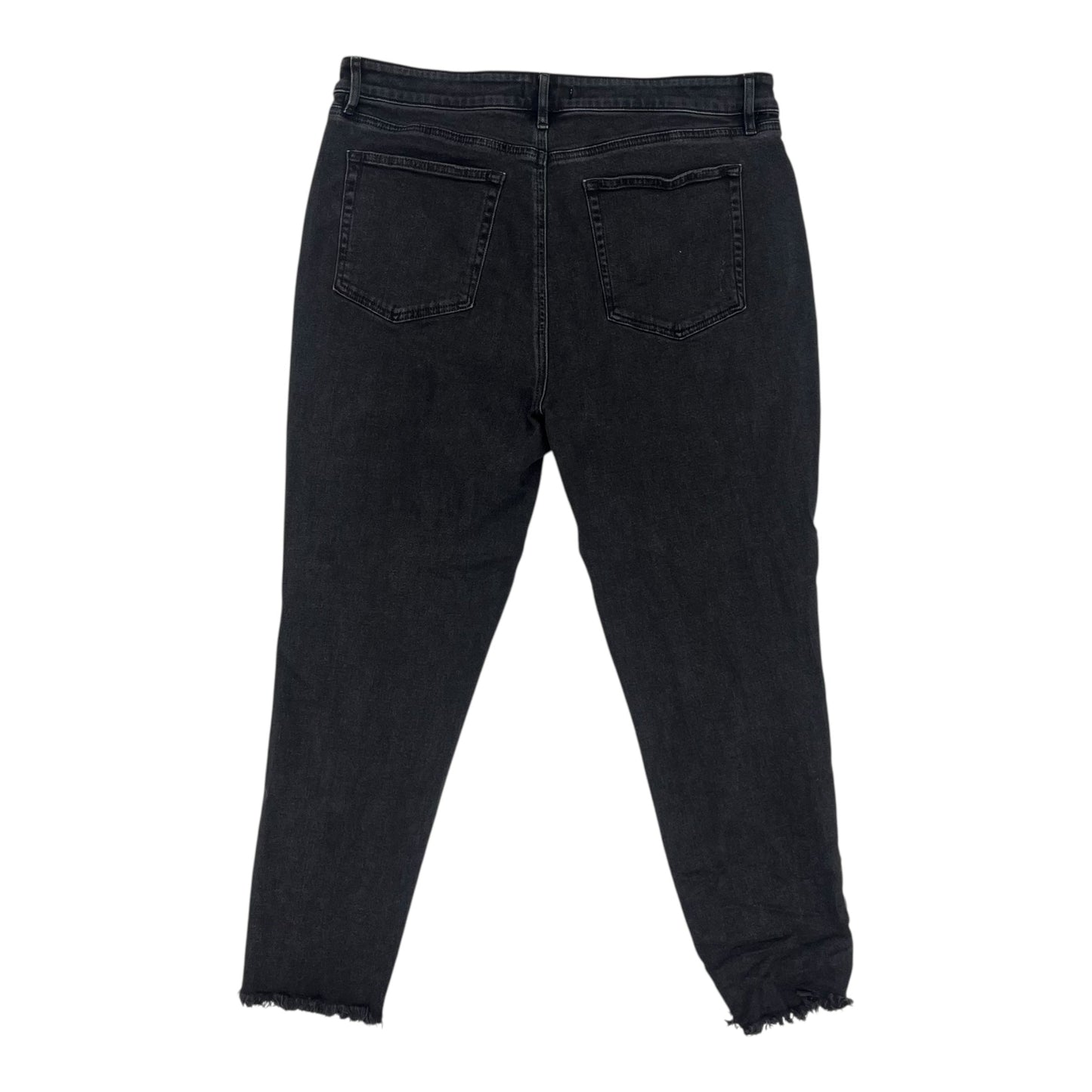Jeans by Loft In Black Denim, Size:16