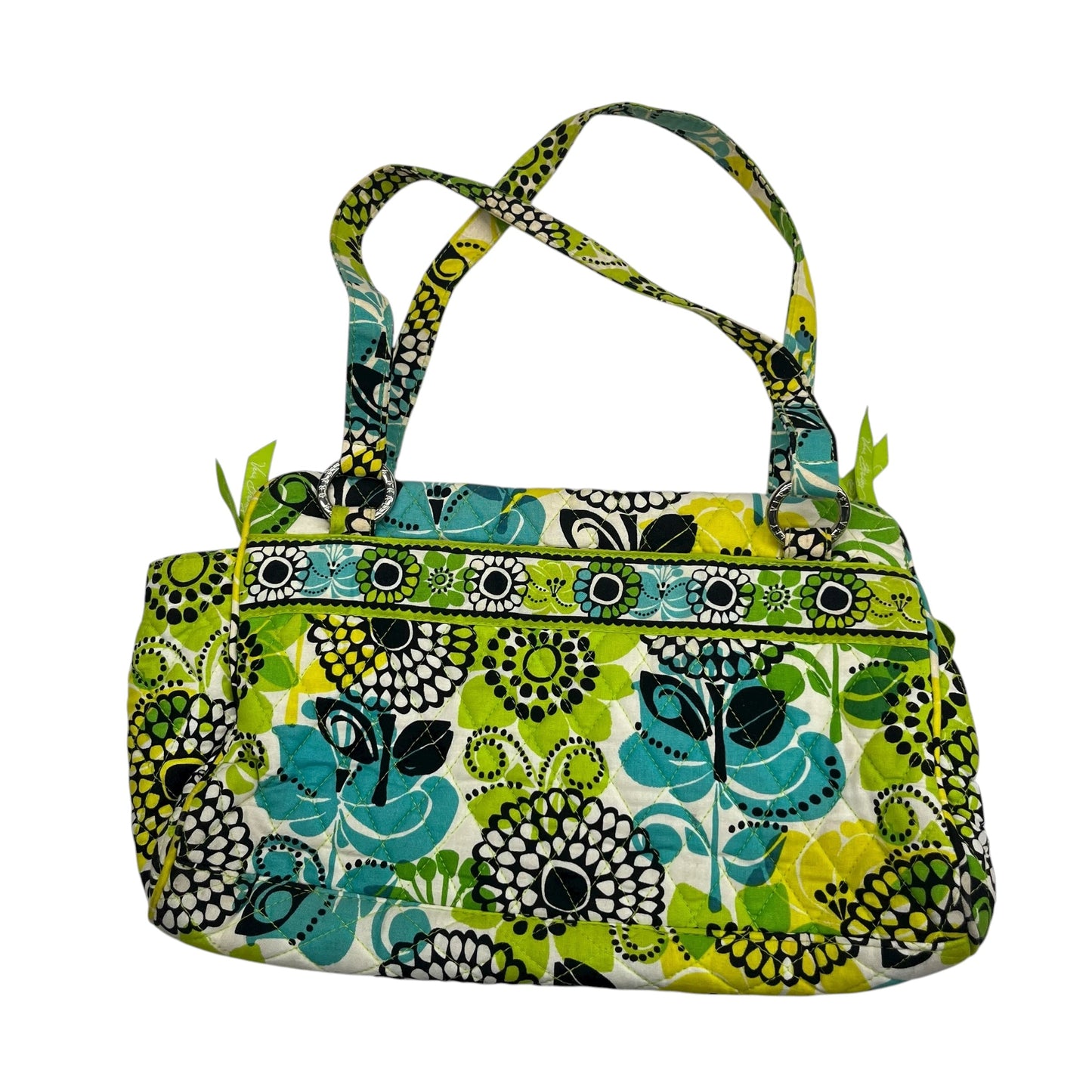 Handbag By Vera Bradley In Blue & Green, Size:Medium
