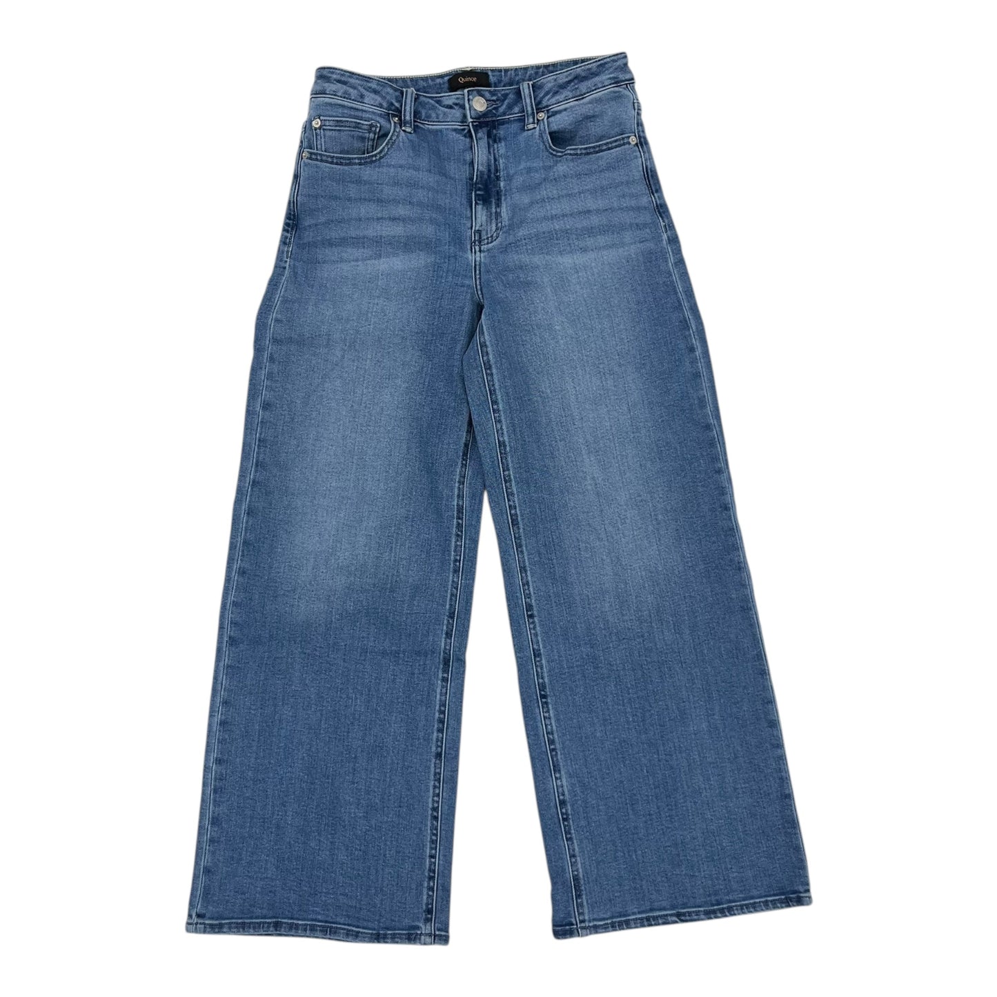 Jeans Wide Leg By Quince In Blue Denim, Size:8