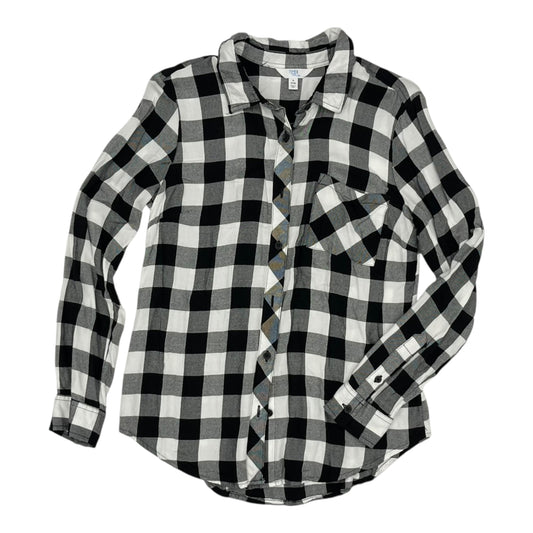 Top Ls By Time And Tru In Black & White, Size:S