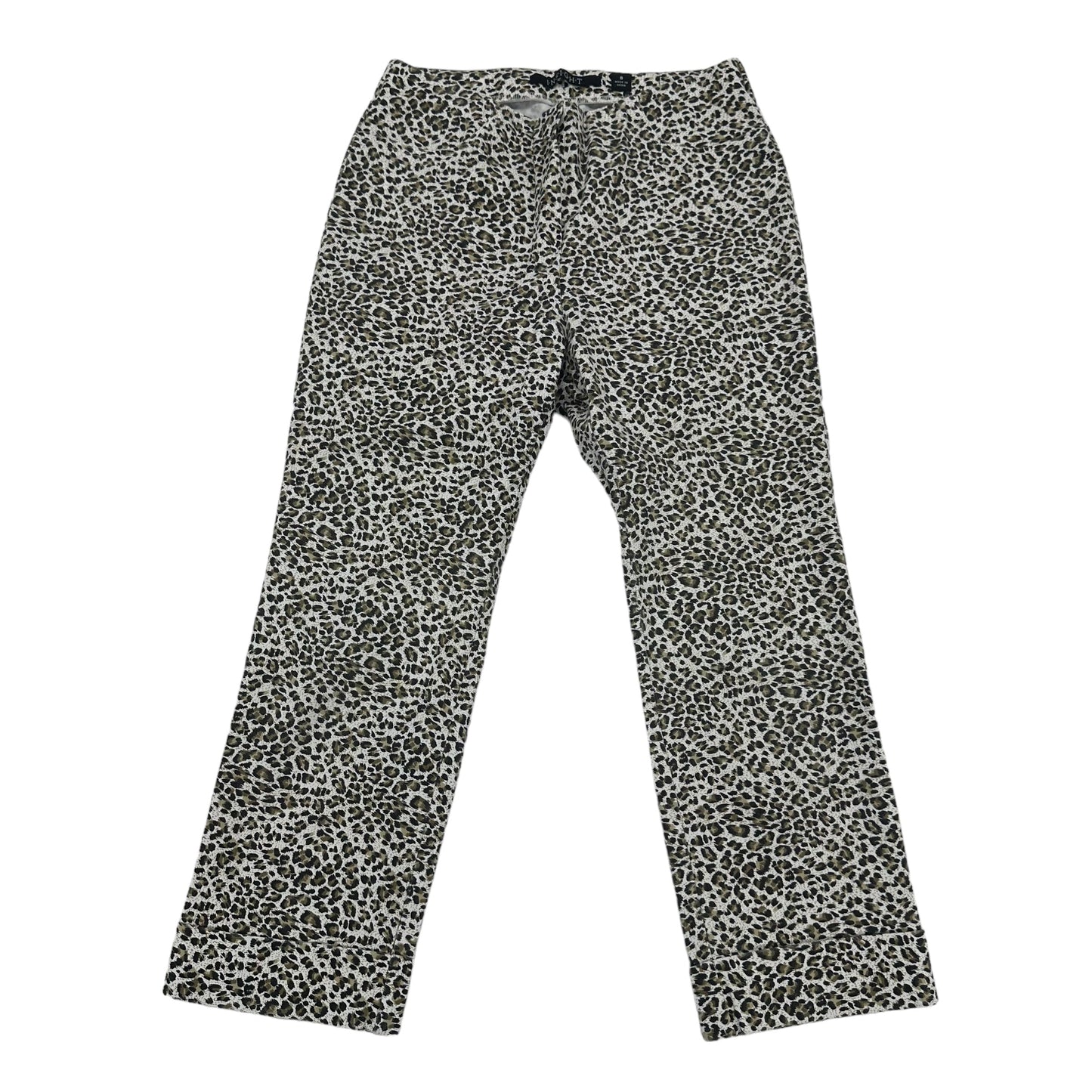 ANIMAL PRINT    CLOTHES MENTOR PANTS CROPPED, Size 8