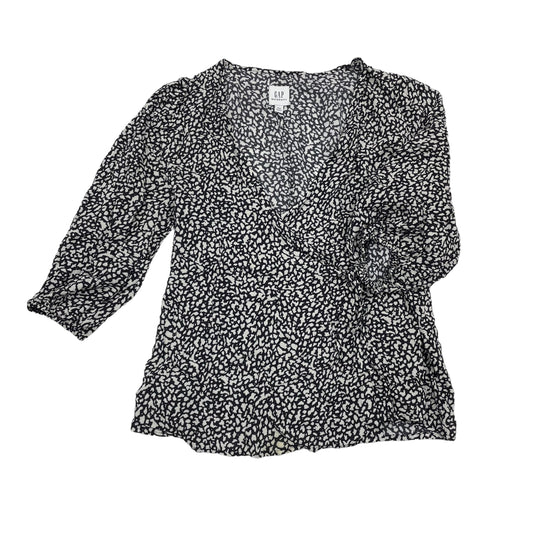 BLACK & WHITE MAT TOP LS by GAP Size:XS