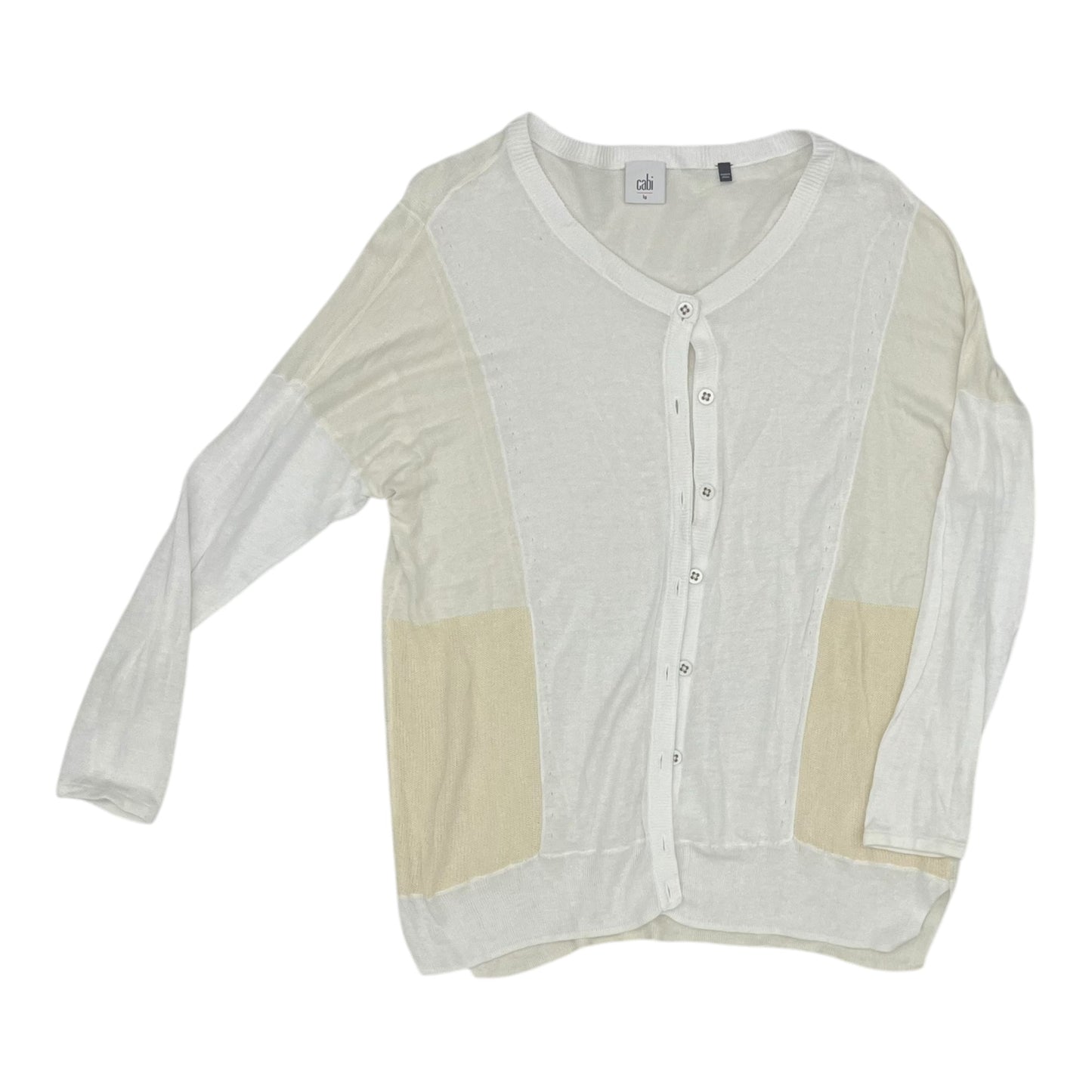 Cardigan By Cabi In Cream, Size:L