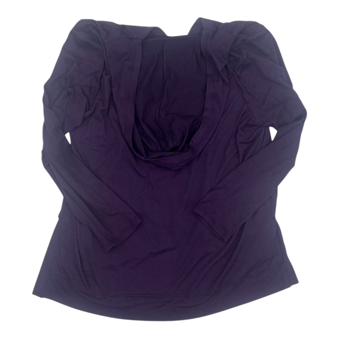 Athletic Top Ls Hoodie By Livi Active In Purple, Size:1X