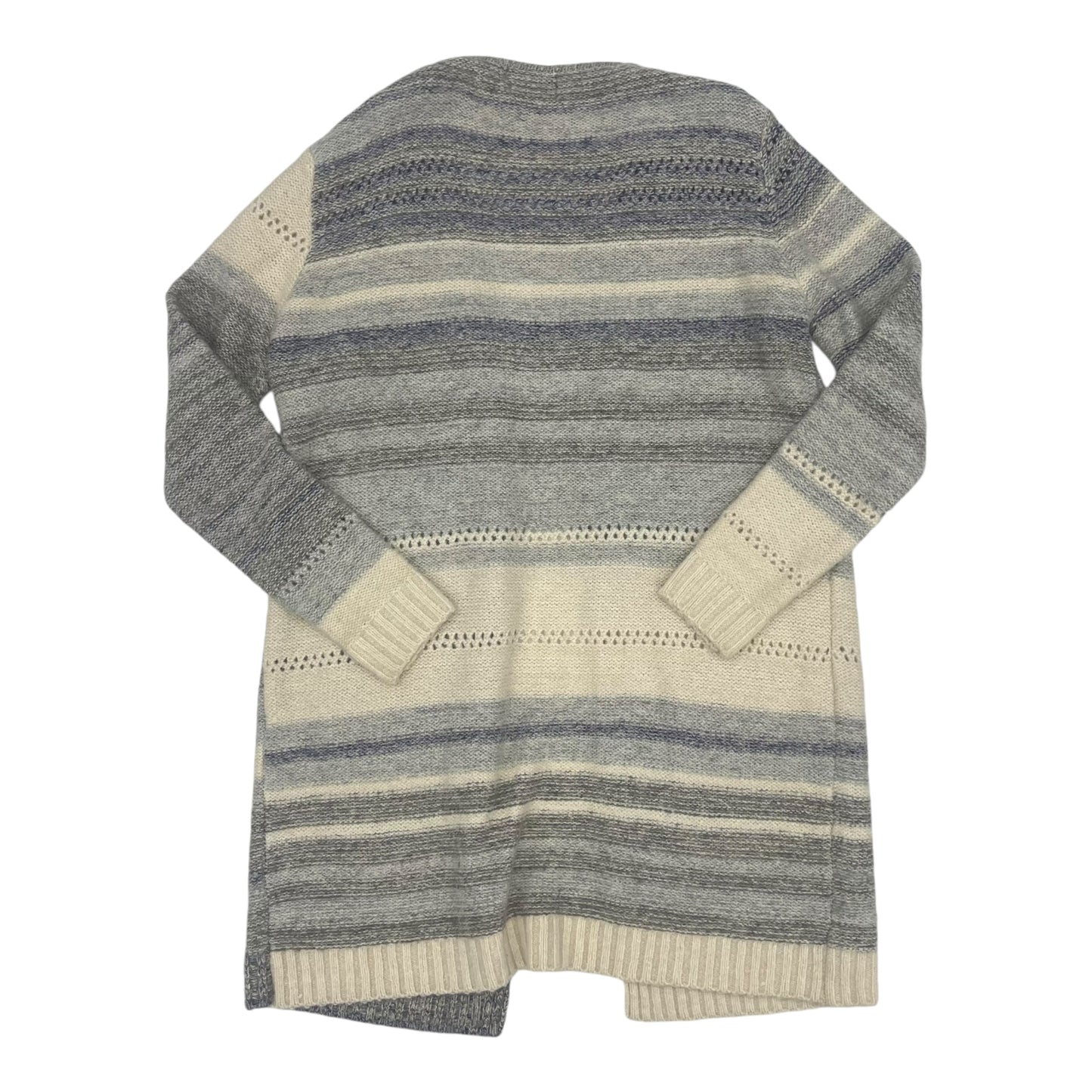 Sweater Cardigan By Clothes Mentor In Blue & Grey, Size:M