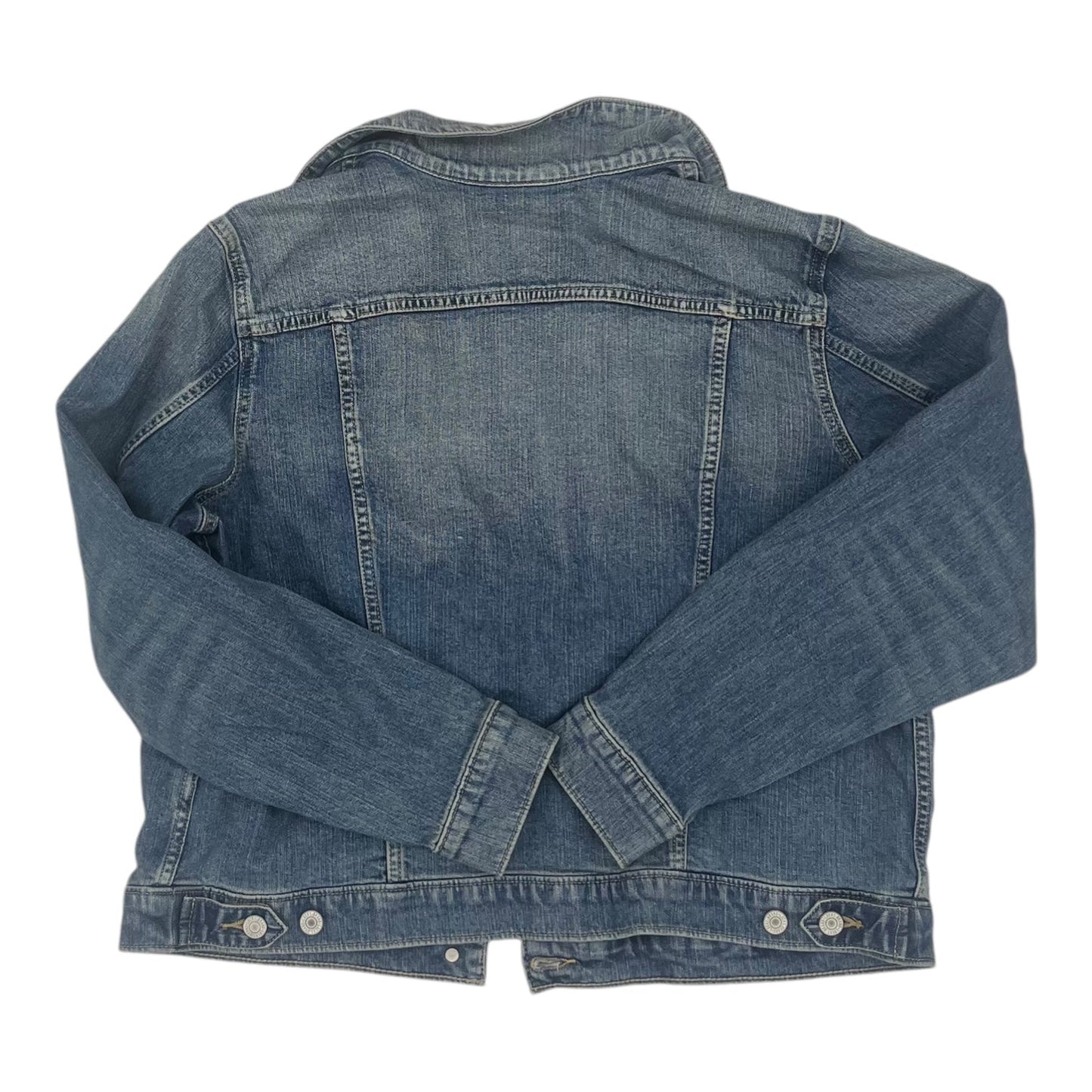 Jacket Denim By Lucky Brand In Blue Denim, Size:Xl