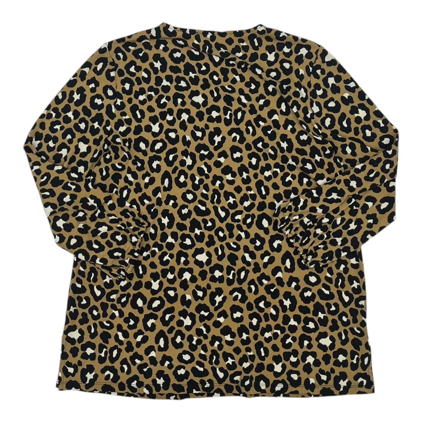 Blouse 3/4 Sleeve By Michael By Michael Kors In Animal Print, Size:M