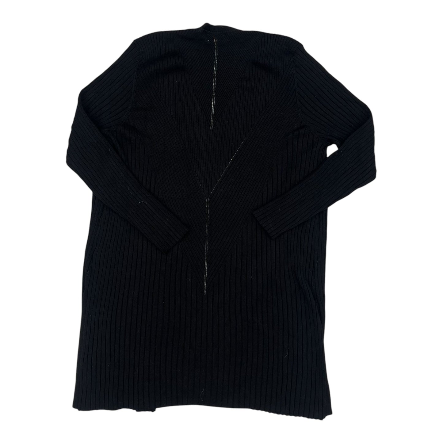 Sweater Cardigan By Evri In Black, Size:2X