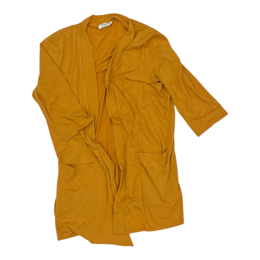 Cardigan By Zenana Outfitters In Yellow, Size:2X
