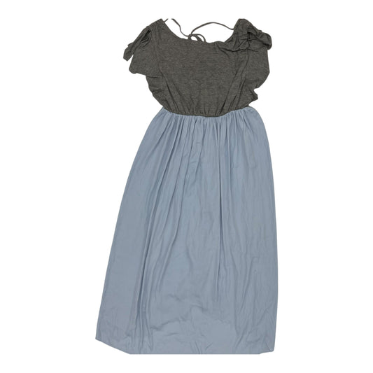 Mat Dress By Loft In Blue & Grey, Size:M