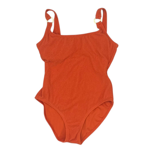 Swimsuit Designer By Michael Kors In Orange, Size:M