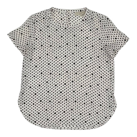 Blouse Ss By Loft In White, Size:S