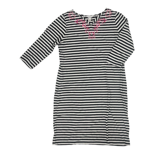 Dress Casual Midi By Christopher And Banks In Black & White, Size:Xl