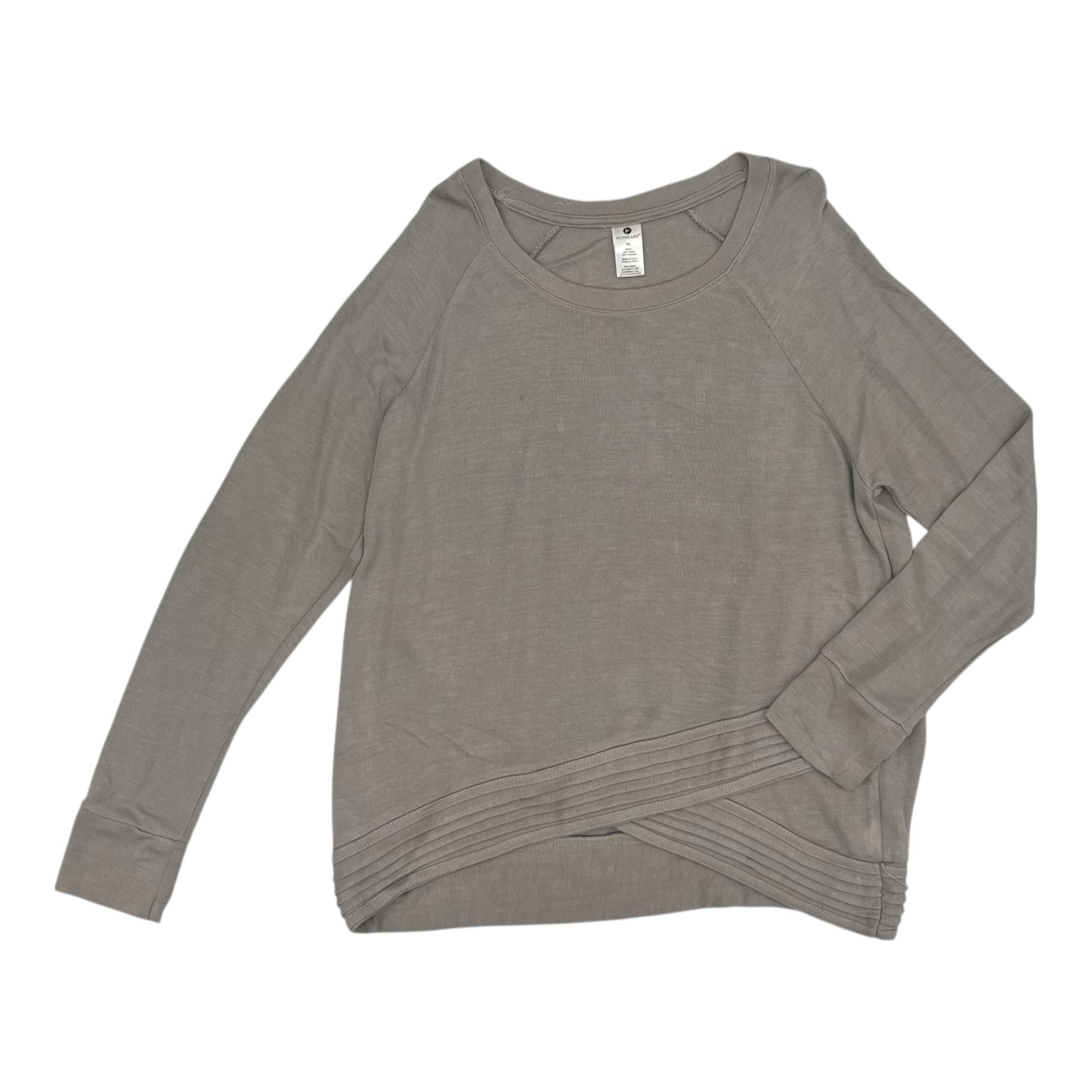 Top Ls By Active Life In Grey, Size:Xl