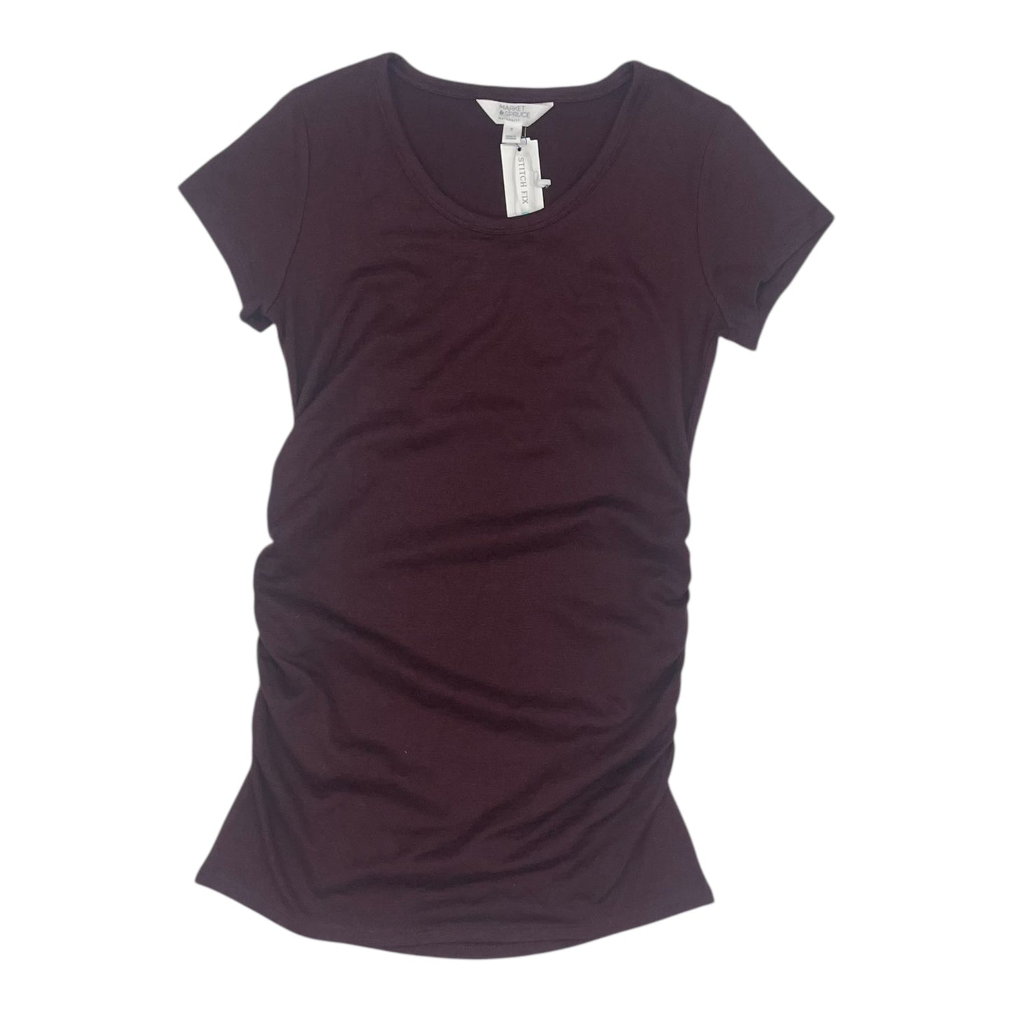 Mat Top Ss By Market & Spruce In Maroon, Size:M