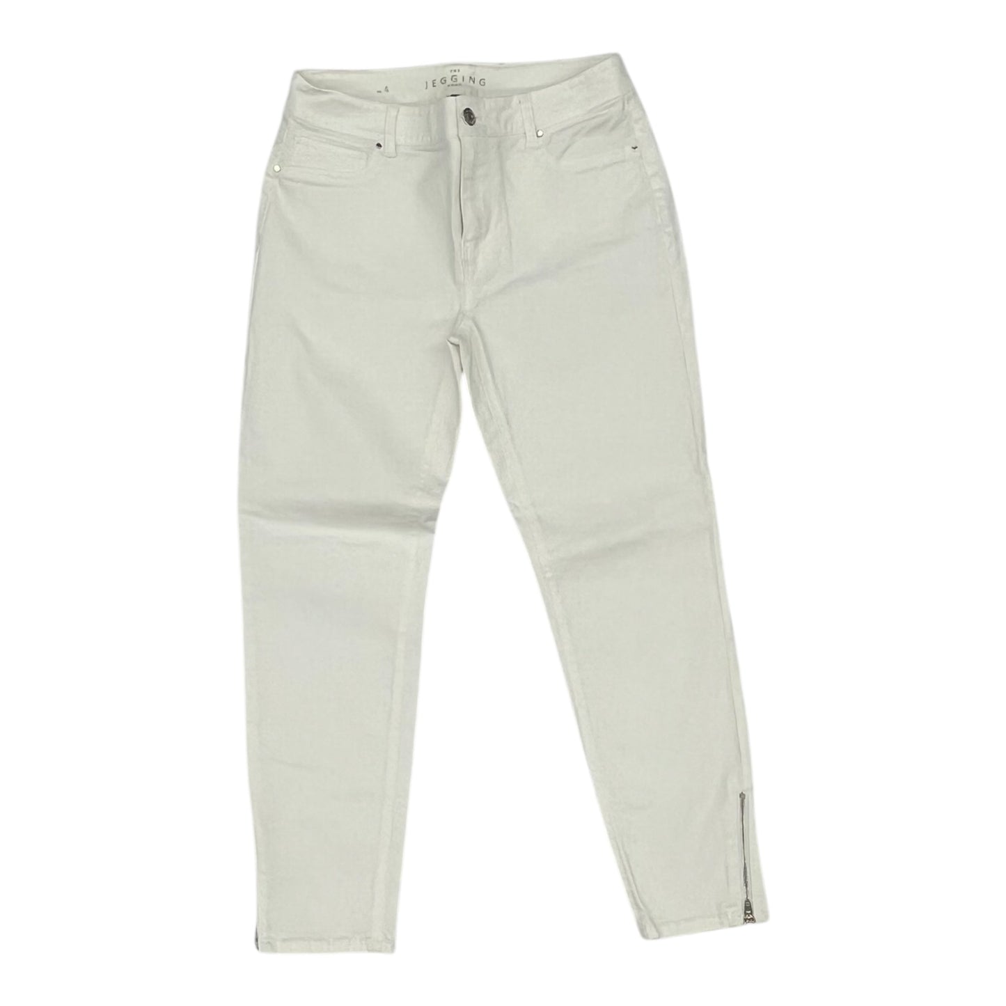 Jeans Skinny By White House Black Market In White, Size:4