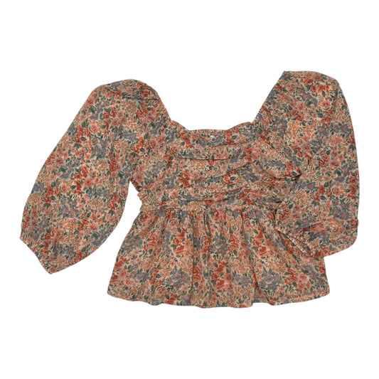 Blouse Ls By American Eagle In Floral Print, Size:M