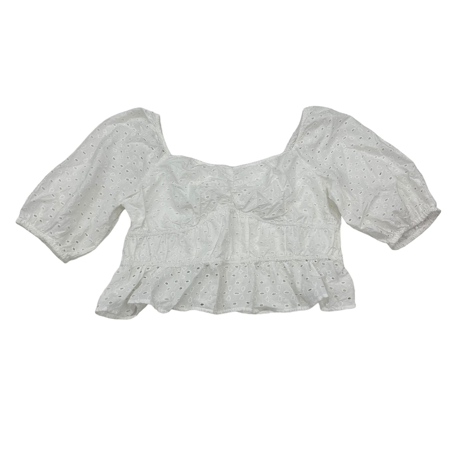 WHITE TOP SS by A NEW DAY Size:2X