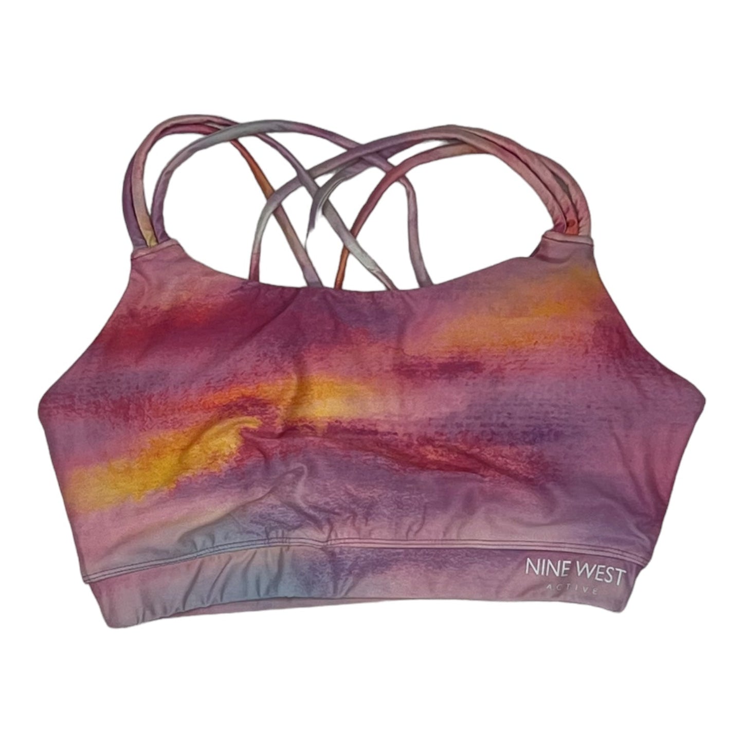 ORANGE & PINK ATHLETIC BRA by NINE WEST Size:M