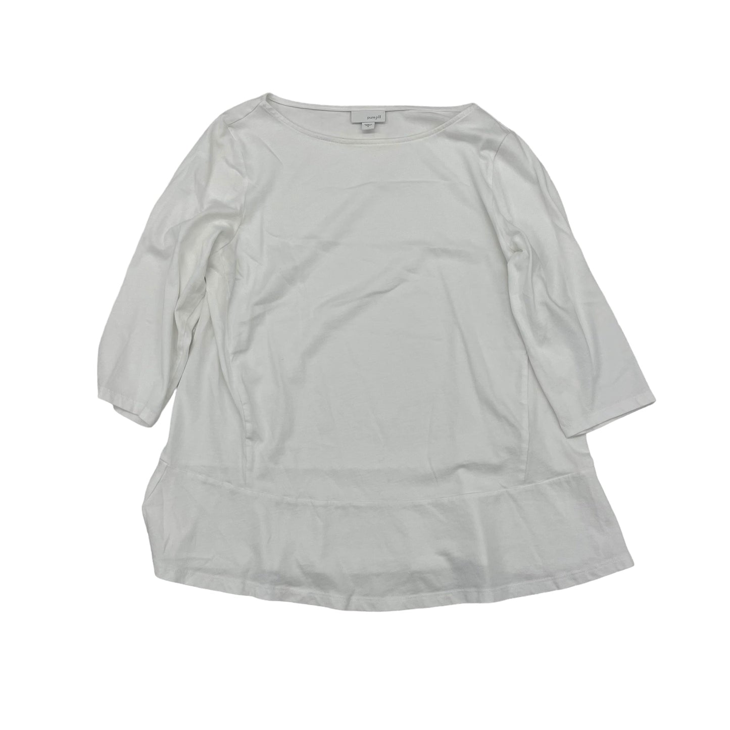 WHITE TOP 3/4 SLEEVE by PURE JILL Size:S