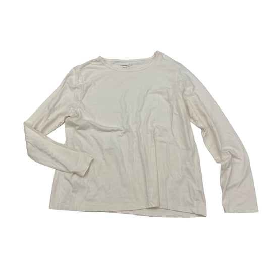 CREAM TOP LS by COLDWATER CREEK Size:PETITE L