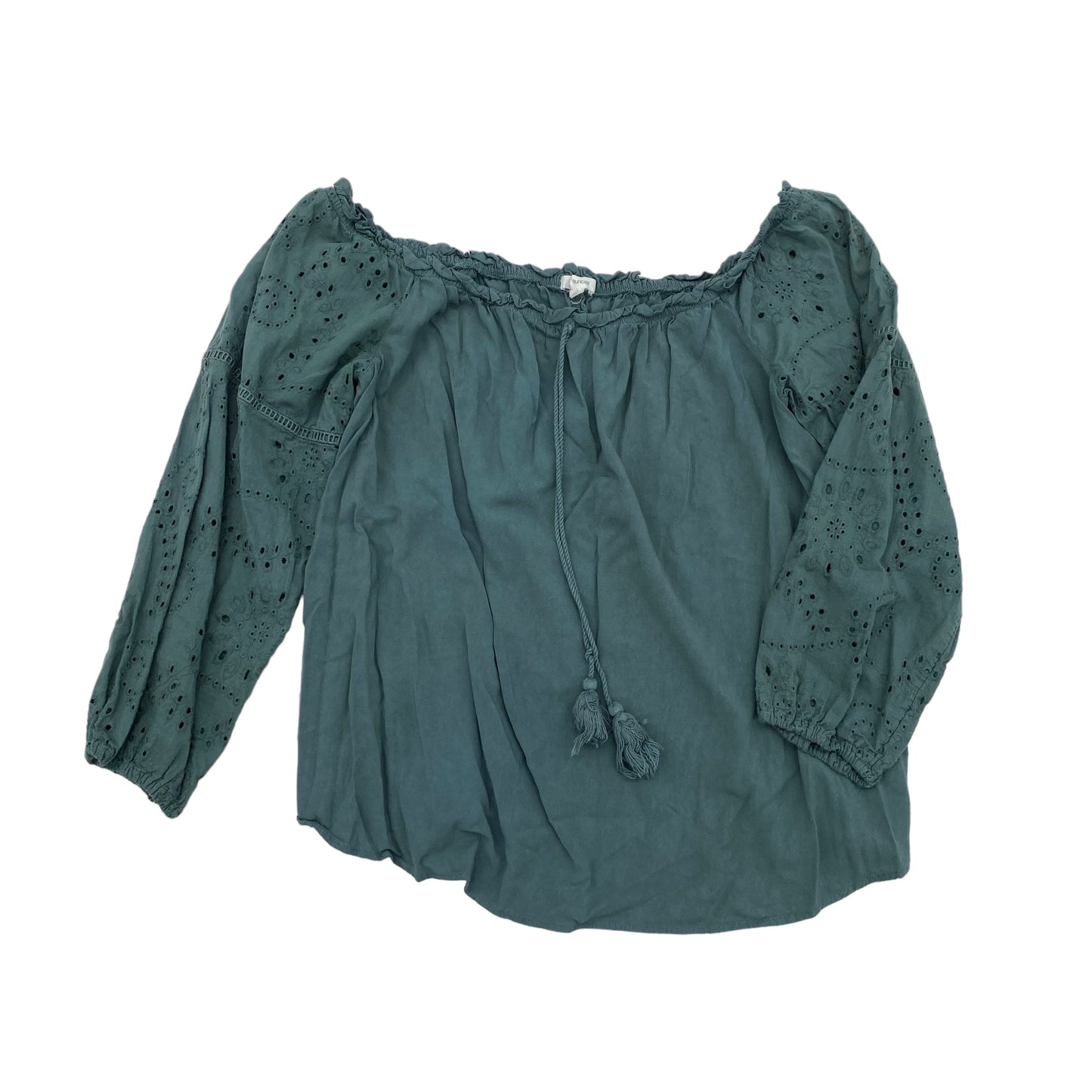 TEAL TOP 3/4 SLEEVE by MAURICES Size:XL